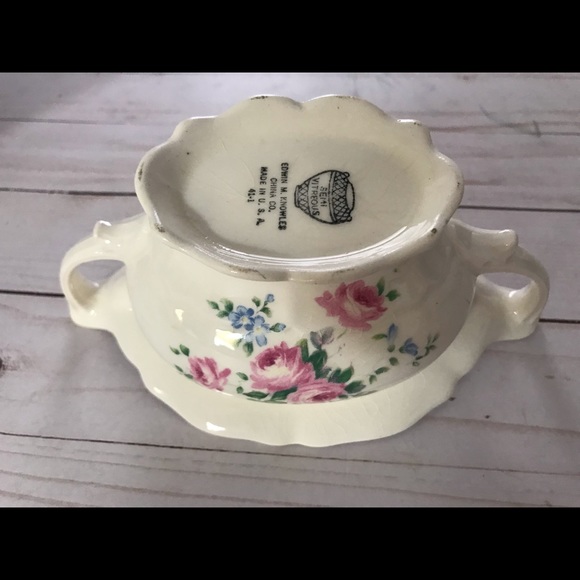 Edwin M Knowles Semi Vitreous Dish W Lid - Picture 6 of 8